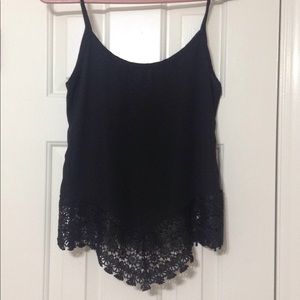 Nella Fantasia Black Lace trim tank